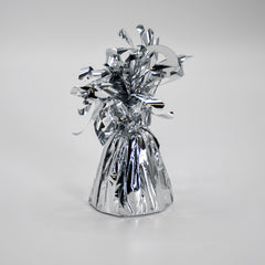 Silver Foil Wrapped Balloon Weight x 12