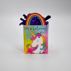 Multi-Coloured Unicorn Mini Tote Bag Balloon Weight x 12