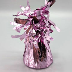 Baby Pink Foil Wrapped Balloon Weight x 12