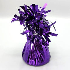 Purple Foil Wrapped Balloon Weight x 12
