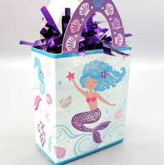 Multi-coloured Mermaid Mini Tote Bag Balloon Weight x 12