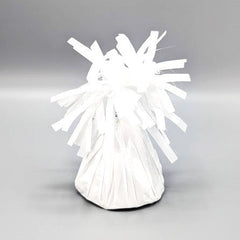 White Foil Wrapped Balloon Weight x 12