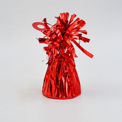 Red Foil Wrapped Balloon Weight x 12